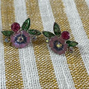 Floral Earrings Costume Jewelry